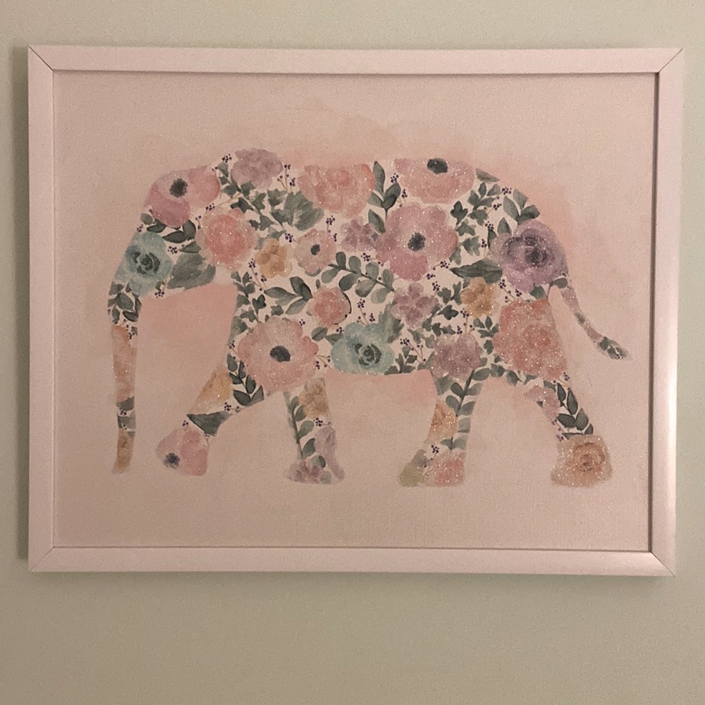 Floral Elephant print